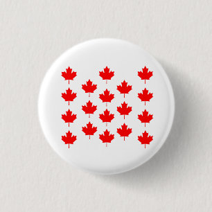 Esdoornblad van Canada, esdoornblad van Canada, Ca Ronde Button 3,2 Cm