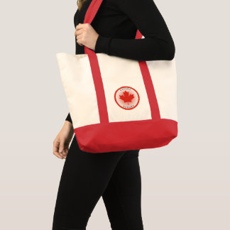 Esdoornblad van Canada in cirkelvorm Tote Bag