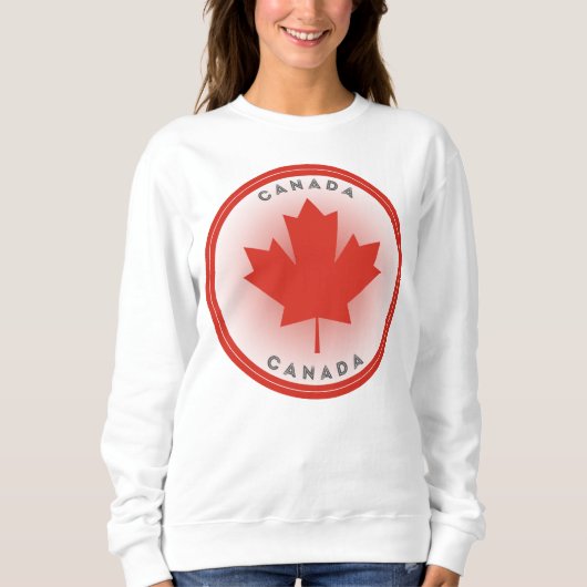Esdoornblad van Canada in cirkelvorm Trui (Voorkant)