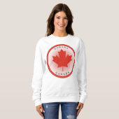 Esdoornblad van Canada in cirkelvorm Trui (Voorkant volledig)