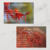 Esdoornblad, Visitekaartje (Voorkant / Achterkant)