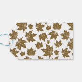 Esdoornbladeren Bedanken Thanksgiving Brunch Diner Cadeaulabel (Achterkant Horizontaal)