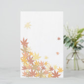 esdoornbladeren briefpapier (Staand voorkant)