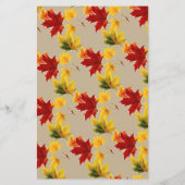 esdoornbladeren - bruiloft Programma Papieren Bla (Achterkant)