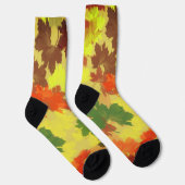 Esdoornbladeren herfst sokken (Rechts)