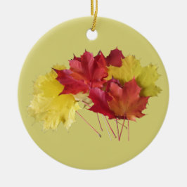 Esdoornbladeren Keramisch Ornament