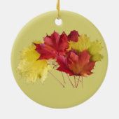 Esdoornbladeren Keramisch Ornament (Achterkant)