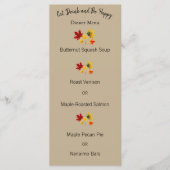 esdoornbladeren - menukaart (Voorkant)