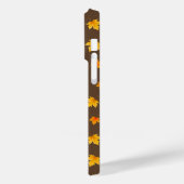 Esdoornbladeren op bruine achtergrond Case-Mate iPhone case (Achterkant / Links)