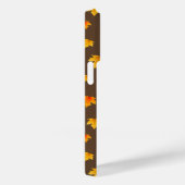 Esdoornbladeren op bruine achtergrond Case-Mate iPhone case (Achterkant / Rechts)