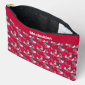 Esdoornbladeren op houtskool - GROTE accessoire za Etui (Open)