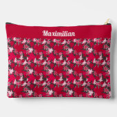 Esdoornbladeren op houtskool - GROTE accessoire za Etui (Achterkant)