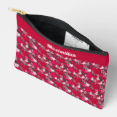 Esdoornbladeren op houtskool - KLEINE accessoire z Etui (Open)