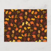 Esdoornbladeren patroon-45947 briefkaart (Achterkant)