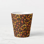 Esdoornbladeren patroon-45947 latte mok (Voorkant)