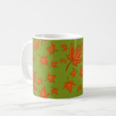 Esdoornbladeren Patroon Koffiemok (Voorkant links)