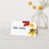  esdoornbladeren plaatskaartje (Achterkant)