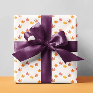 Esdoornbladeren vallen Baby Shower Cadeaupapier
