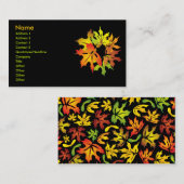 esdoornbladeren visitekaartje (Voorkant / Achterkant)