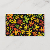 esdoornbladeren visitekaartje (Achterkant)