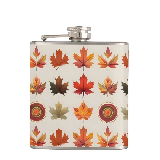 esdoornbladkolf heupfles (Voorkant)