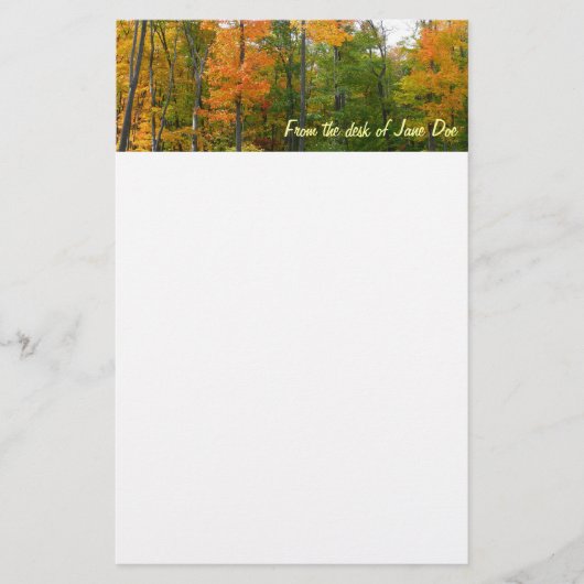Esdoornbomen in de herfst Natuurfotografie Briefpapier (Voorkant)