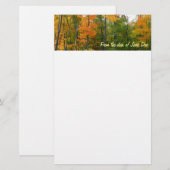 Esdoornbomen in de herfst Natuurfotografie Briefpapier (Voorkant / Achterkant)
