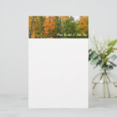 Esdoornbomen in de herfst Natuurfotografie Briefpapier (Staand voorkant)