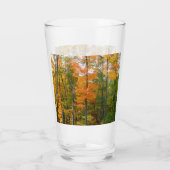 Esdoornbomen in de herfst Natuurfotografie Glas (Achterkant)