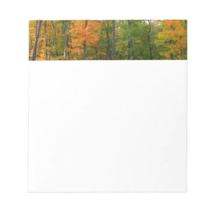 Esdoornbomen in de herfst Natuurfotografie Notitieblok