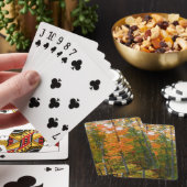 Esdoornbomen in de herfst Natuurfotografie Pokerkaarten (Insitu)