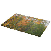 Esdoornbomen in de herfst Natuurfotografie Snijplank (Hoek)