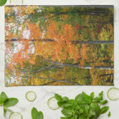 Esdoornbomen in de herfst Natuurfotografie Theedoek (Gevouwen)
