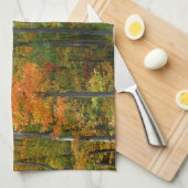 Esdoornbomen in de herfst Natuurfotografie Theedoek (Quarter Fold)