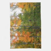Esdoornbomen in de herfst Natuurfotografie Theedoek (Verticaal)
