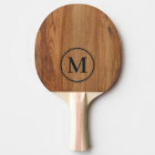 Esdoornhout Monogram BK Tafeltennisbatje (Voorkant)