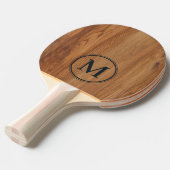 Esdoornhout Monogram BK Tafeltennisbatje (Voorkant Gekanteld)