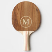 Esdoornhout Monogram Tafeltennisbatje (Voorkant)