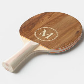 Esdoornhout Monogram Tafeltennisbatje (Voorkant Gekanteld)