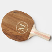 Esdoornhout Monogram Tafeltennisbatje (Zijkant)