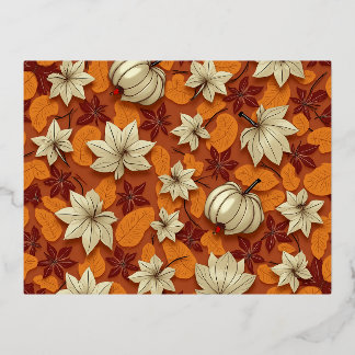 Esdoornkaart Folie Feestdagen Briefkaart