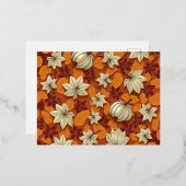 Esdoornkaart Folie Feestdagen Briefkaart (Voorkant / Achterkant)