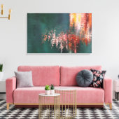 Esdoornreflecties abstract canvas afdruk (Insitu (Woonkamer))