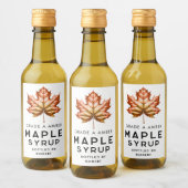 Esdoornsiroop etiket (Flessen)