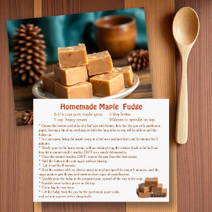 Esdoornsiroop Fudge Recept Briefkaart
