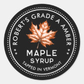 Esdoornsiroop label (Voorkant)