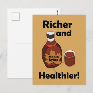 Esdoornsiroop rijker en gezonder briefkaart