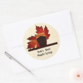 Esdoornsiroop Ronde 3" Sticker (Envelop)