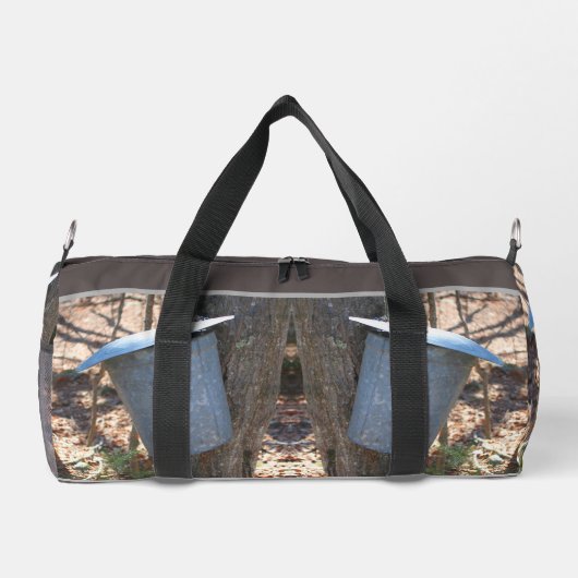 Esdoornsiroop Sap Bucket on Tree Natuur Plunjezak (Achterkant)