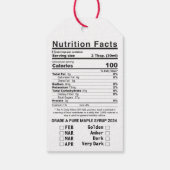 Esdoornsiroop Voedingsgraad/Seizoen Jar Neck Label Cadeaulabel (Achterkant)